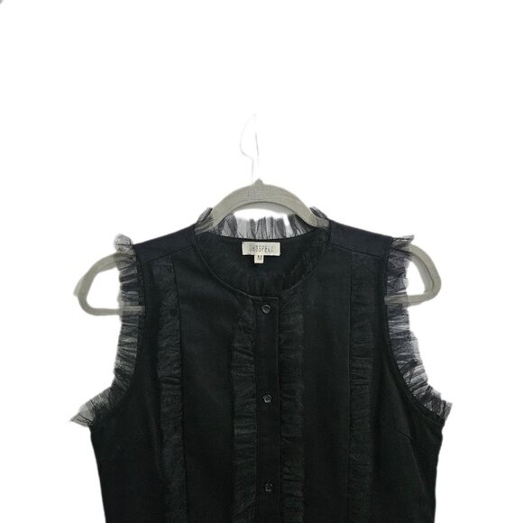 Ghospell Nessa Ruffle Midi Maxi Dress Wednesday Addams Black M - Picture 5 of 13